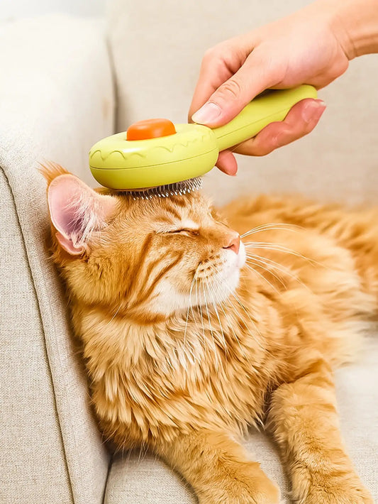 Pet grooming brush